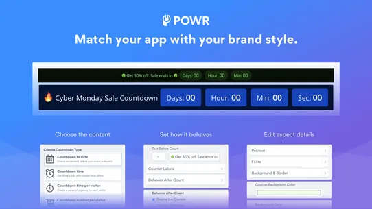 POWR: FOMO Countdown Timer screenshot