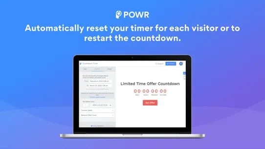 POWR: FOMO Countdown Timer screenshot