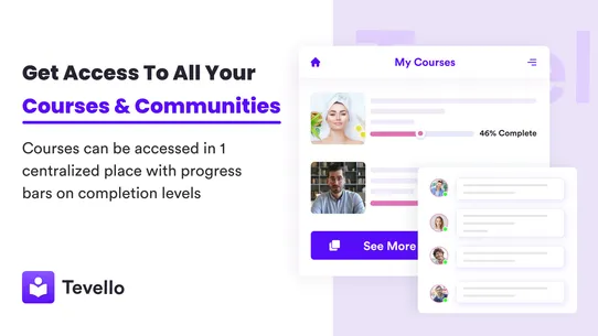 Tevello Courses &amp; Communities screenshot