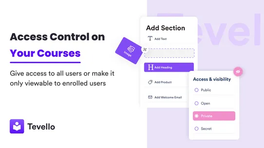 Tevello Courses &amp; Communities screenshot