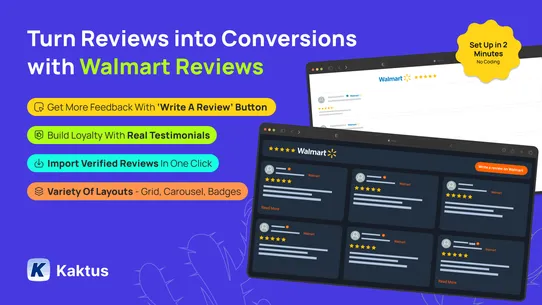 K: Walmart Reviews Importer+AI screenshot
