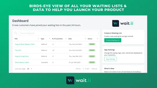 Wait.li ‑ Viral Waiting Lists screenshot