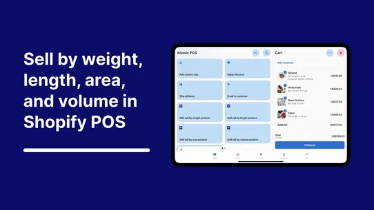 Atomic POS Sell by Measurement screenshot