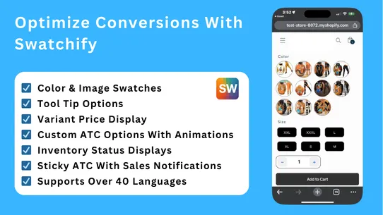 Swatchify ‑ Product Variants screenshot