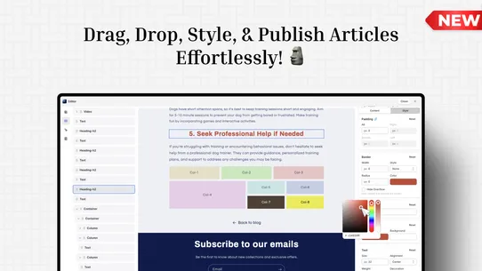 Bloggify: Blog Article Editor screenshot