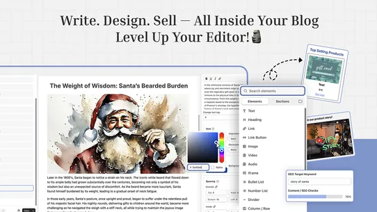 Bloggify: Blog Article Editor screenshot