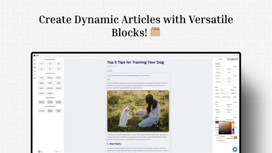 Bloggify: Visual Blog Builder screenshot