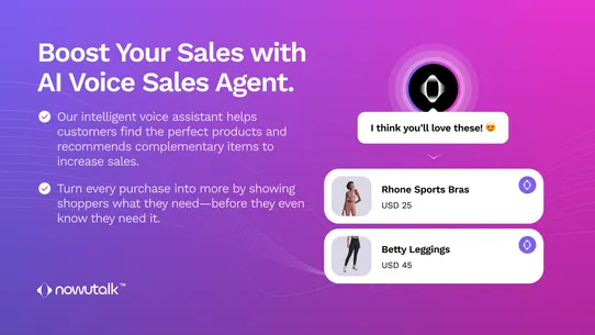 Nowutalk AI Voice Sales Agent screenshot