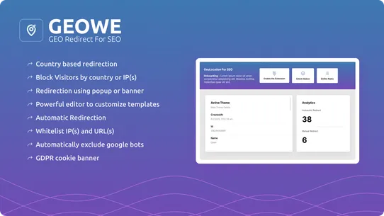 GeoWe: GeoLoc Redirect For SEO screenshot