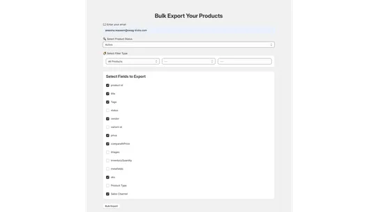 Bulkify | Product Bulk Export screenshot