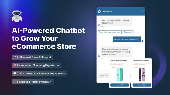 ConvoPilot ‑ AI Ecommerce Bot screenshot