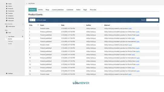 Log Viewer screenshot