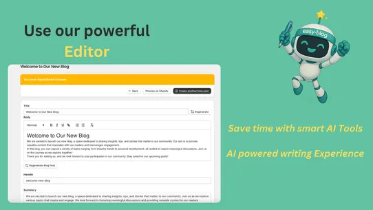Easy Blog: SEO AI Blog Posts screenshot