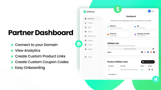 Affilitrak Affiliate Marketing screenshot