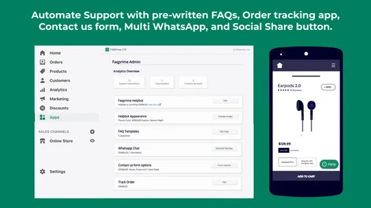 FAQPRIME: FAQ, WhatsApp, Track screenshot