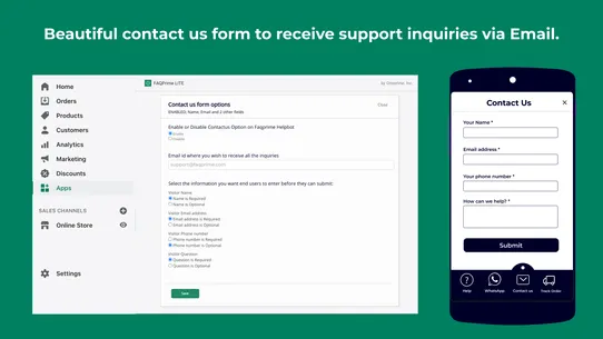 FAQPRIME: FAQ, WhatsApp, Track screenshot