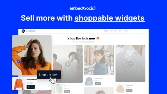 EmbedSocial: Shoppable UGC screenshot