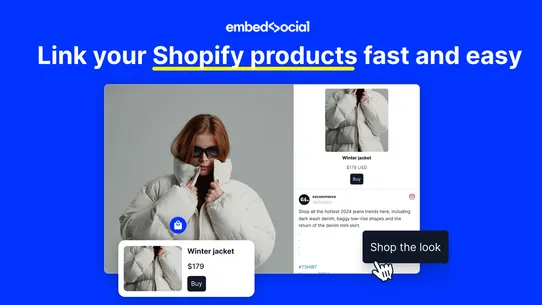 EmbedSocial: Shoppable UGC screenshot