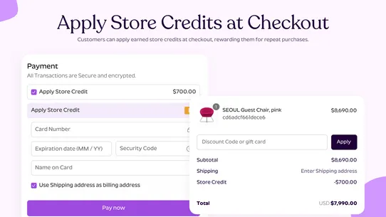 Rebates: Store Credits screenshot