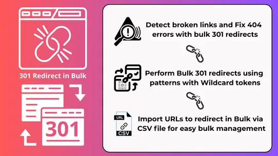 301 Redirect | Fix 404 in Bulk screenshot