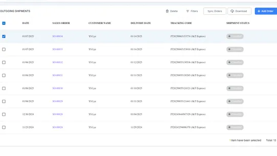 uParcel Inventory Management screenshot