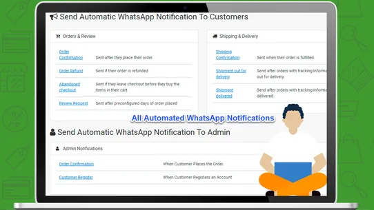 WhatsApp Notifications+ChatBot screenshot