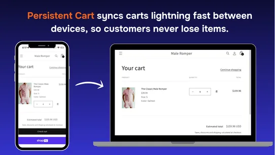 Persistent Cart ‑ Sync Devices screenshot