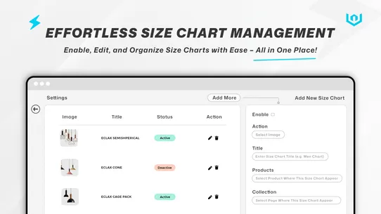 Webiators: SmartSize Chart screenshot