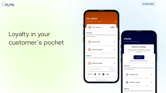 Flits Loyalty Reward Program screenshot