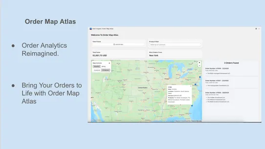 Keel Insights: Order Map Atlas screenshot