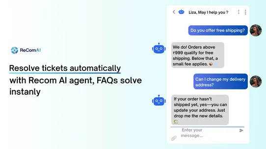 AI Chatbot &amp; Recommendation screenshot