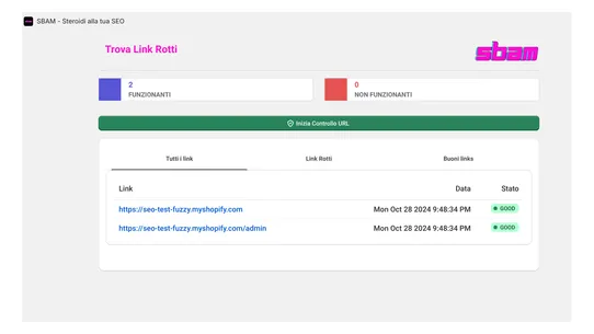 SBAM ‑ steroidi per la tua SEO screenshot