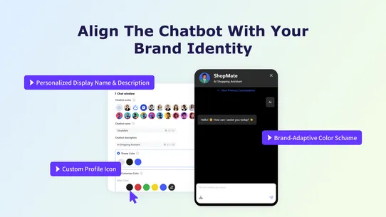 3win:shopmate‑AI Chatbot screenshot