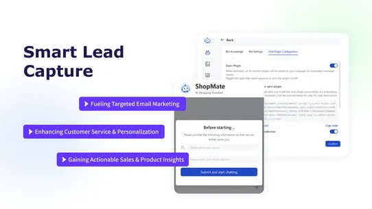 3win:shopmate‑AI Chatbot screenshot