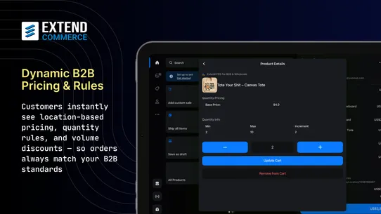 Extend POS for B2B &amp; Wholesale screenshot