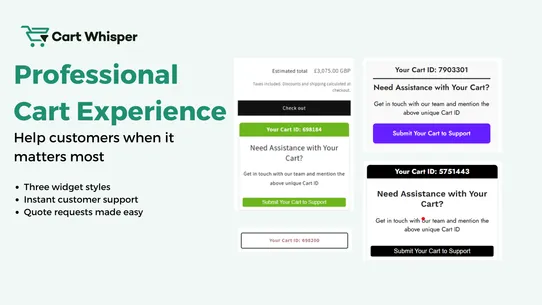 Cart Whisper | Live Carts Pro screenshot