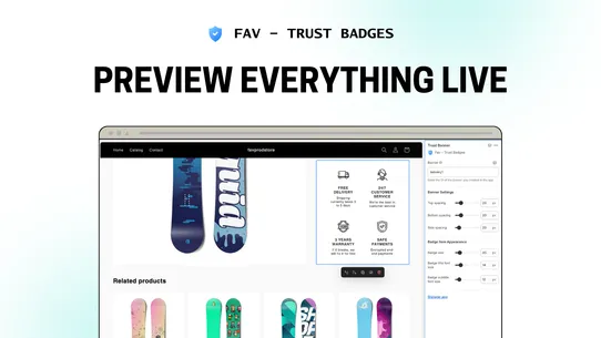 Fav ‑ Trust Badges and Banners screenshot