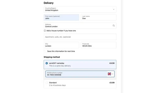 Send247 (Same Day Delivery) screenshot