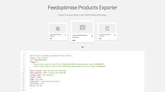 Feedoptimise Products Exporter screenshot