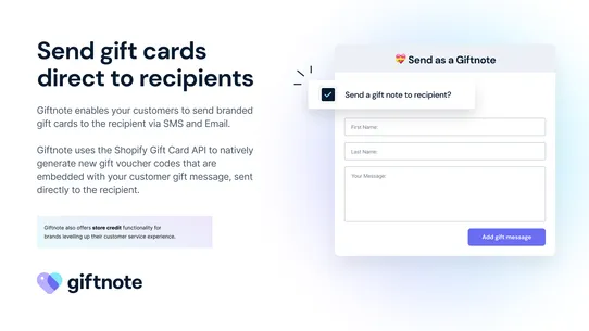 Giftnote Gift Messages &amp; Cards screenshot