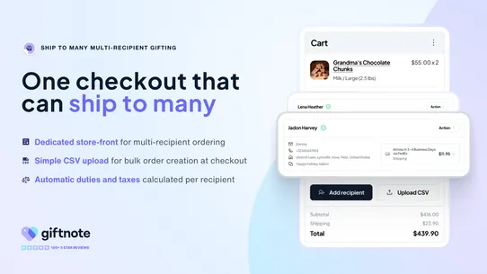 Giftnote, eGifts &amp; Bulk Send screenshot