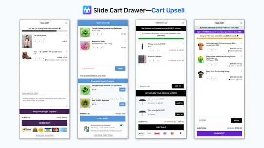 Slide Cart Drawer—Cart Upsell screenshot