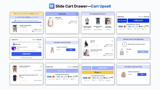 Slide Cart Drawer—Cart Upsell screenshot