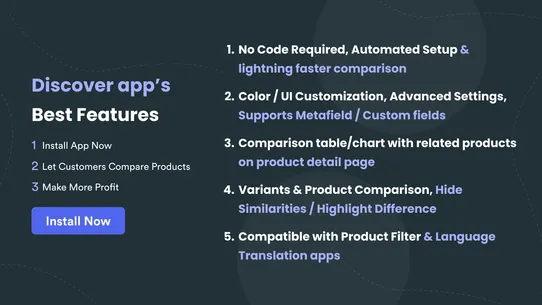 Equate ‑ Product Compare screenshot