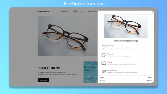 LensAdvisor: Prescription Lens screenshot