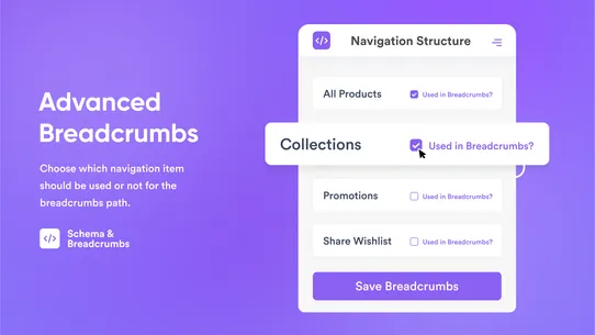 Schema &amp; Breadcrumbs by Bogdan screenshot