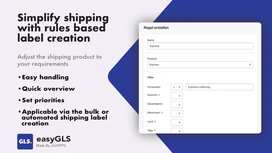 GLS Shipping | easyGLS screenshot