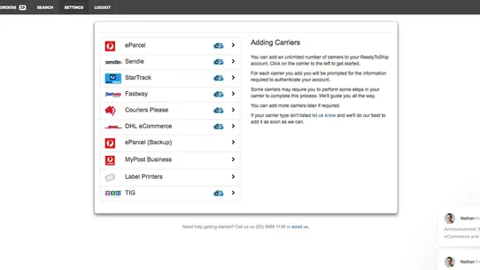 ReadyToShip Shipping Labels screenshot