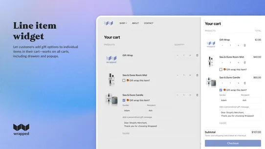 Wrapped: Add Gift Wrap screenshot