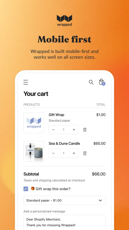 Wrapped: Add Gift Wrap screenshot